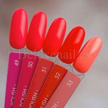 Esmalte Permanente Dark 52, Rojo neón, 10 ml