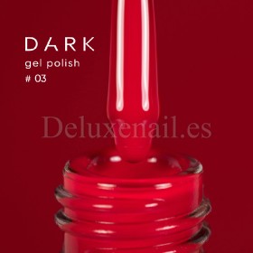 Esmalte Permanente Dark 03, Rojo vivo, 10 ml