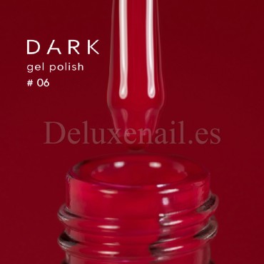 Esmalte Permanente Dark 06, Rojo, 10 ml