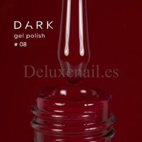 Esmalte Permanente Dark 08, Rojo oscuro, 10 ml