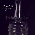 Esmalte Permanente Dark 21, Violeta muy oscuro, 10 ml