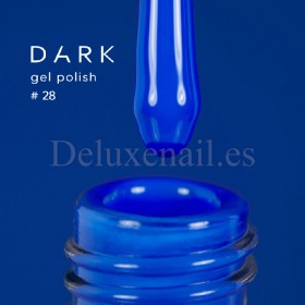 Gel Polish 028 DARK, esmalte semipermanente azul vivo, 10 ml