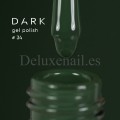 Esmalte Permanente Dark 34, Verde botella oscuro, 10 ml