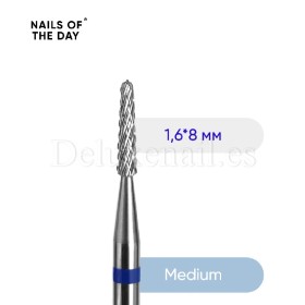 Fresa de tungsteno azul 1.6*8, NAILSOTHEDAY