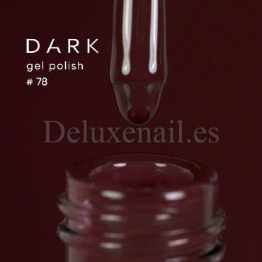 Esmalte Permanente Dark 78, Borgoña oscuro, 10 ml