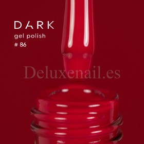 Gel Polish 086 DARK, esmalte semipermanente rojo, 10 ml