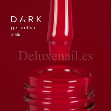 Esmalte Permanente Dark 86, Rojo, 10 ml