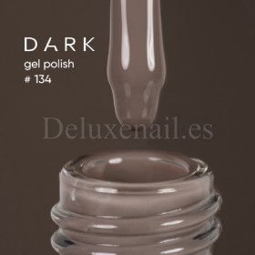 Esmalte Permanente Dark 134, Gris oscuro, 10 ml