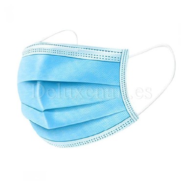 Mascarillas quirúrgicas desechables de 3 capas Meditex, 50 uds, Azul