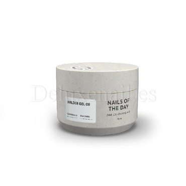 Builder Gel 08 NAILSOFTHEDAY, gel constructor blanco lechoso, 15 ml