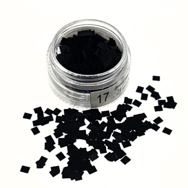 Cuadrados 17, Negro mate, 2,5 mm.