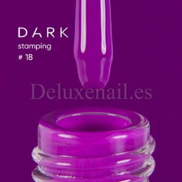 Esmalte Stamping Dark 18, Morado, 10 ml