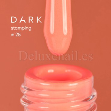 Esmalte Stamping Dark 25, Melocotón Neón, 10 ml