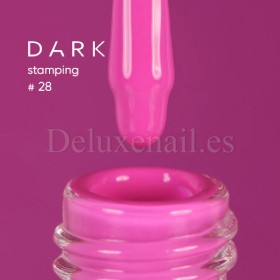 Esmalte Stamping Dark 28, Rosa Neón, 10 ml