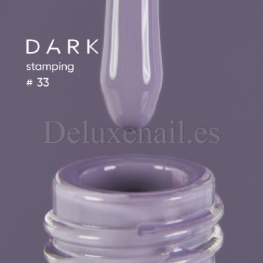 Esmalte Stamping Dark 33, Lila grisáceo, 10 ml