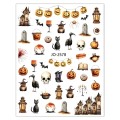Pegatina adhesiva JO-2578, Haloween, multicolor