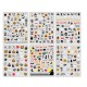 Kit de pegatinas adhesivas Halloween, multicolor, 6 uds