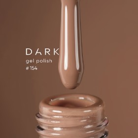 Gel Polish 154 DARK, esmalte semipermanente beige, 6 ml