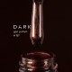 Gel Polish 157 DARK, esmalte semipermanente marrón oscuro con micro brillo, 6 ml