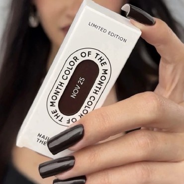 Esmalte Permanente Let’s special Deep Brown NAILSOFTHEDAY, Marrón muy oscuro, 10 ml