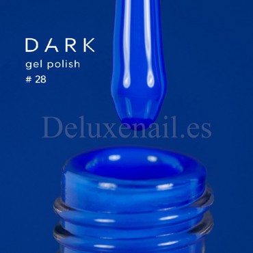 Gel Polish 028 DARK, esmalte semipermanente azul vivo, 6 ml