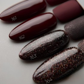Gel Polish 162 DARK, esmalte semipermanente borgoña, 10 ml