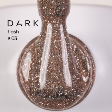 Esmalte Reflectante Flash 03 Dark, Dorado, 10 ml
