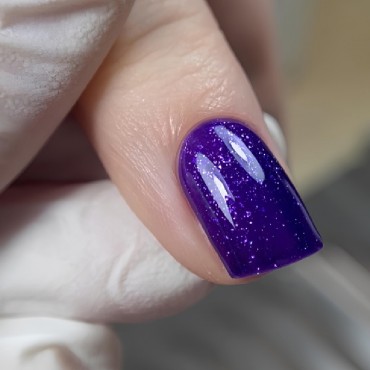 Gel Polish 170 DARK, esmalte semipermanente morado con micro brillo, 6 ml