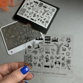 copy of Placa Stamping 02, Flores (Pequeña)
