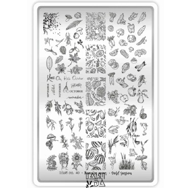 copy of Placa Stamping 02, Flores (Pequeña)