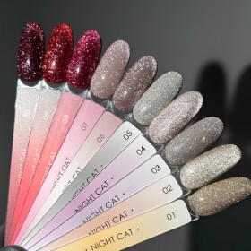 Dark gel polish Night Cat 05, 10 ml