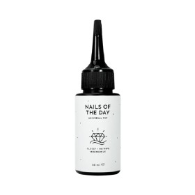 Universal top NAILSOFTHEDAY, Top sin pegajosidad transparente, 50 ml