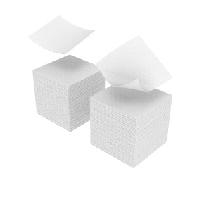 WS-400/1 - Toallitas densas sin pelusa 4,5x4,5, blanco, 400 uds (0,48€/100 uds)