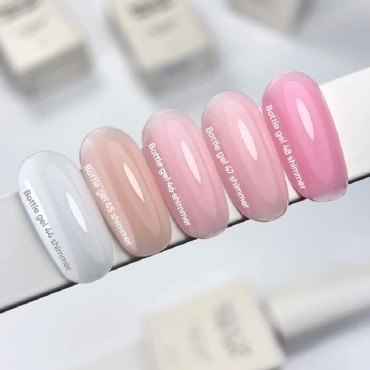 Bottle Gel Shimmer con pincel 45 NAILSOFTHEDAY, 10 ml