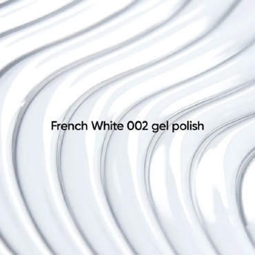 Gel Polish French White 002 NAILSOFTHEDAY, esmalte semipermanente blanco, 10 ml