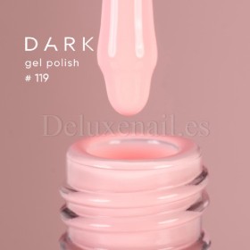 Gel Polish 119 DARK, esmalte semipermanente rosa melocotón, 6 ml