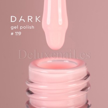 Gel Polish 119 DARK, esmalte semipermanente rosa melocotón, 6 ml