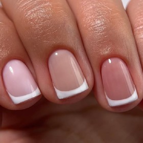 Gel Polish French 01 NAILSOFTHEDAY, esmalte semipermanente rosa, 10 ml