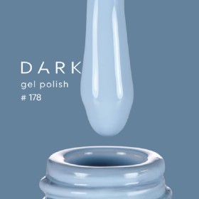Gel Polish 178 DARK, esmalte semipermanente azul claro, 6 ml