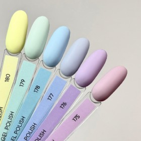 Gel Polish 178 DARK, esmalte semipermanente azul claro, 6 ml