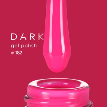 Gel Polish 182 DARK, esmalte semipermanente rosa, 6 ml