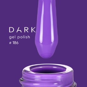 Gel Polish 186 DARK, esmalte semipermanente lila azulado, 6 ml