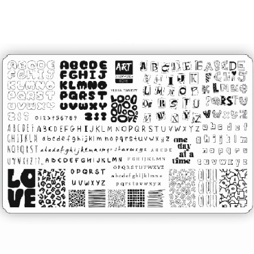 copy of Placa Stamping 02, Flores (Pequeña)