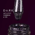 Gel Polish 123 DARK, esmalte semipermanente ciruela con micro brillo, 6 ml