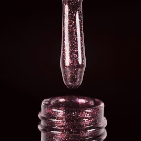 Gel Polish 129 DARK, esmalte semipermanente burdeos con micro brillo, 6 ml