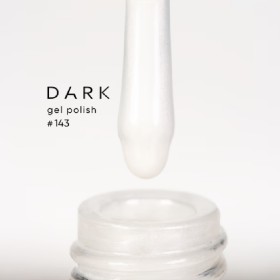 Gel Polish 143 DARK, esmalte semipermanente blanco perlado, 6 ml