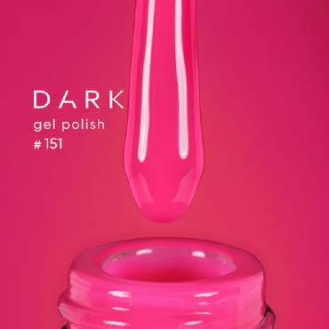 Gel Polish 151 DARK, esmalte semipermanente rosa, 6 ml