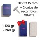 PROMO Podo Disco Ø15 mm de acero inoxidable con REGALO 2 cajas de recambios