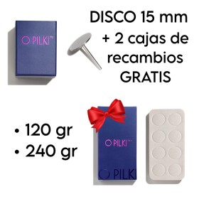 PROMO Podo Disco Ø15 mm de acero inoxidable con REGALO 2 cajas de recambios