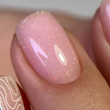 Pro Base Opal 05 DARK, base camuflaje, rosa con micro brillo multicolor, 15 ml